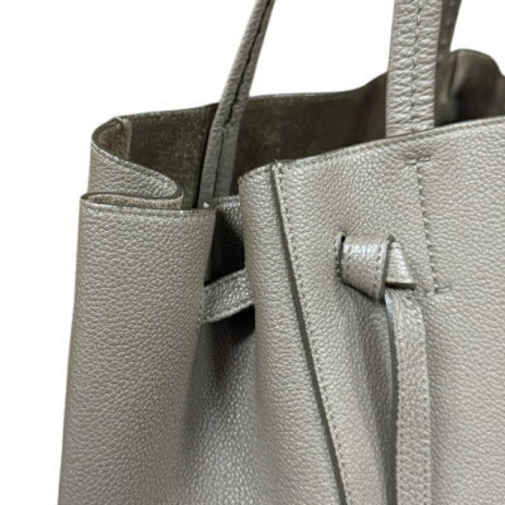 Celine Cabas Phantom Shoulder Bag Grey Leather - Picture 8 of 9